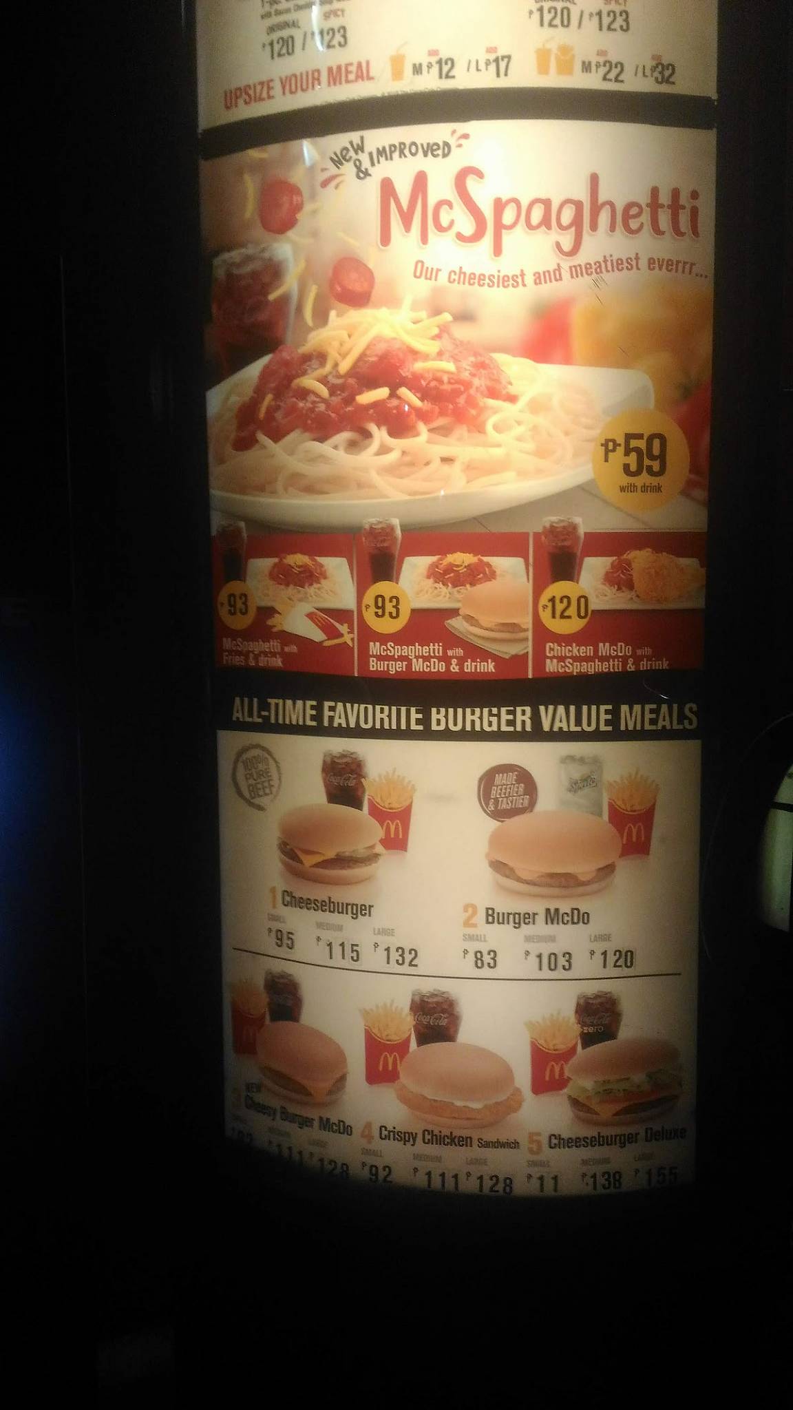 Menu At Mcdonald's Concepcion Marikina Fast Food, Marikina, Bayan 