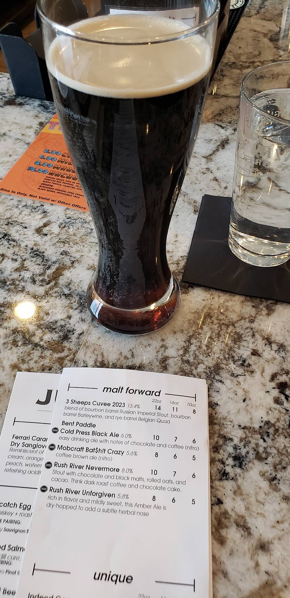 Menu at Junior's Restaurant & Tap House, River Falls