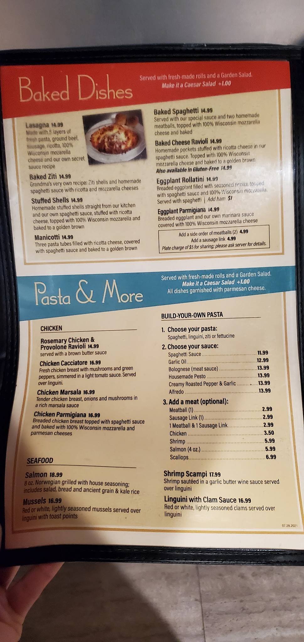 Menu at Sicily's Pizza, Pasta & Subs pizzeria, Blairsville