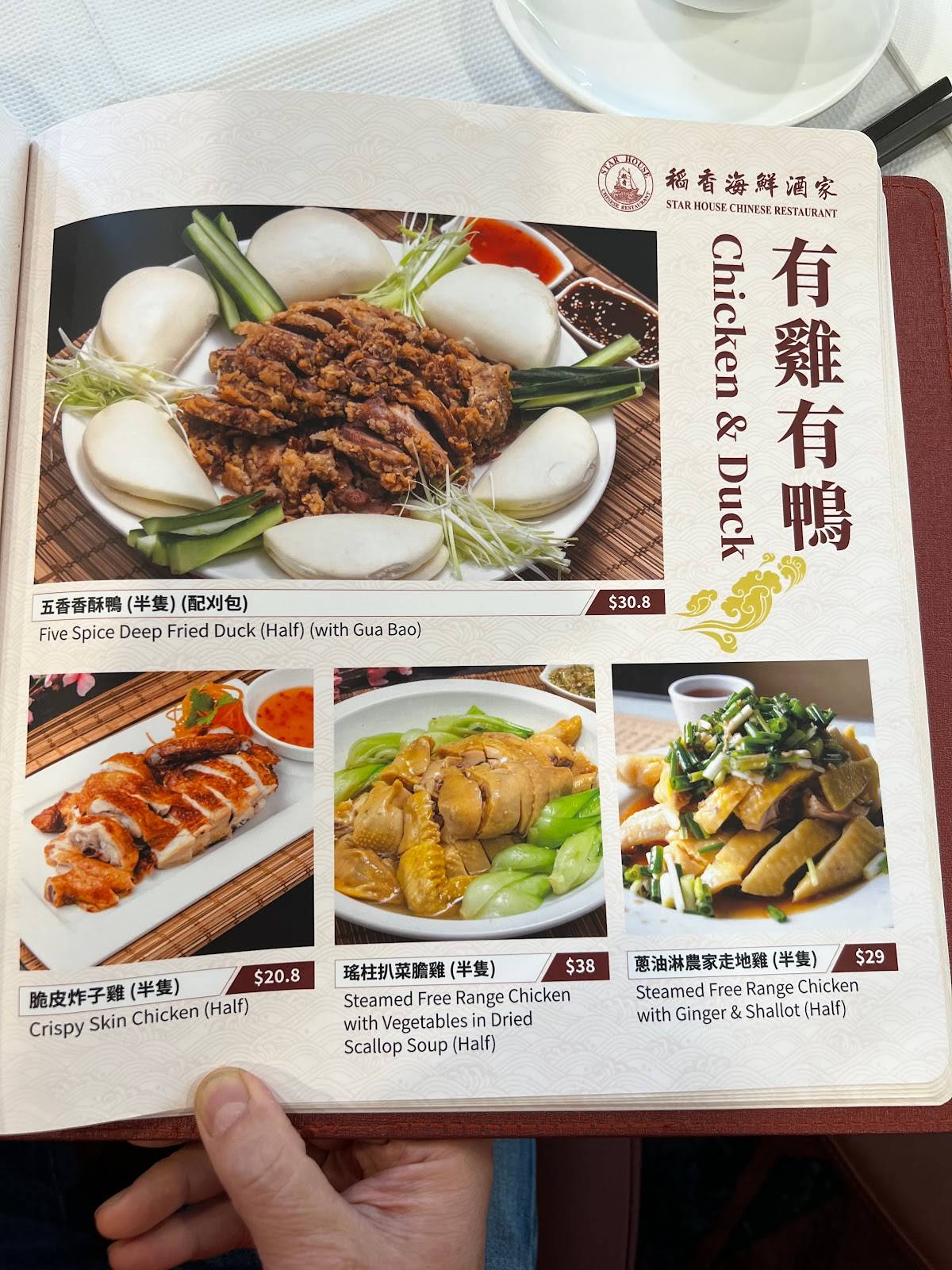 Menu at Star House Chinese Restaurant, Adelaide