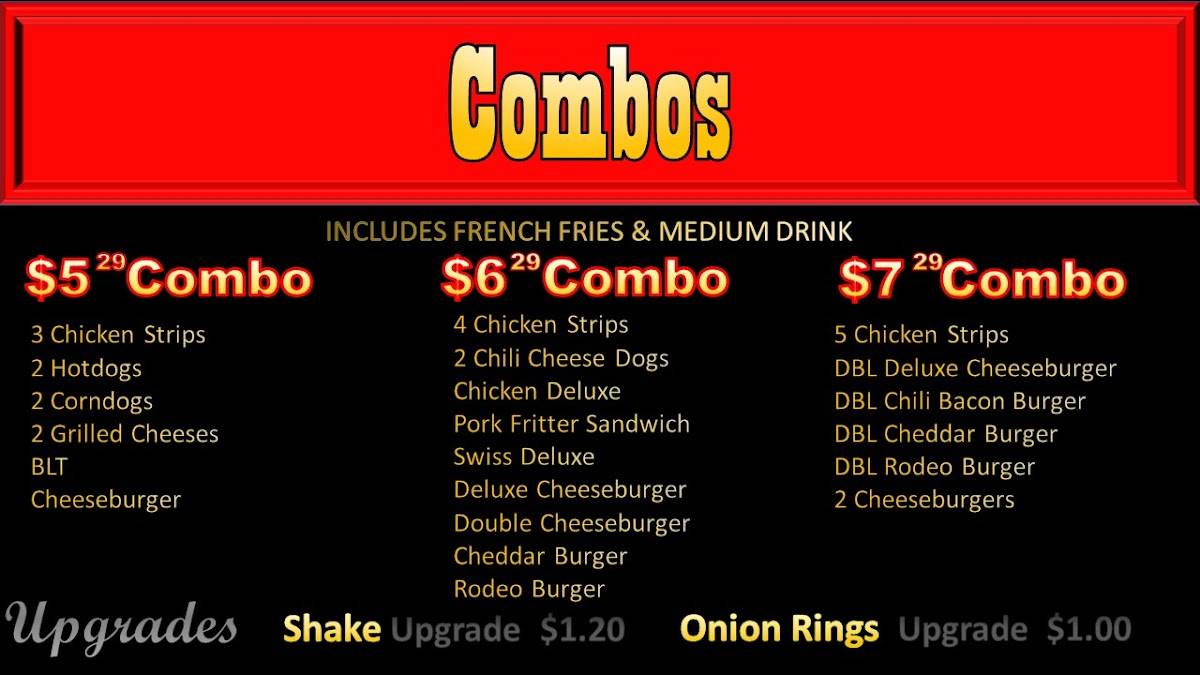 Menu at The Burger Garage & Ice Cream Shop fast food, Hesston