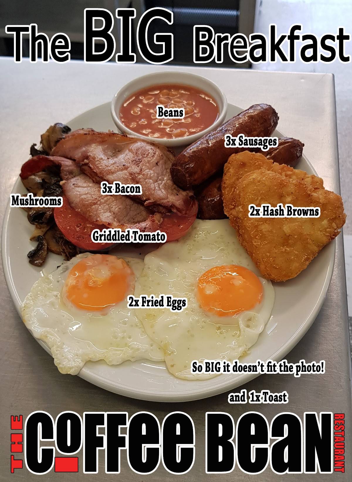 Menu at The Coffee Bean Restaurant, Helston