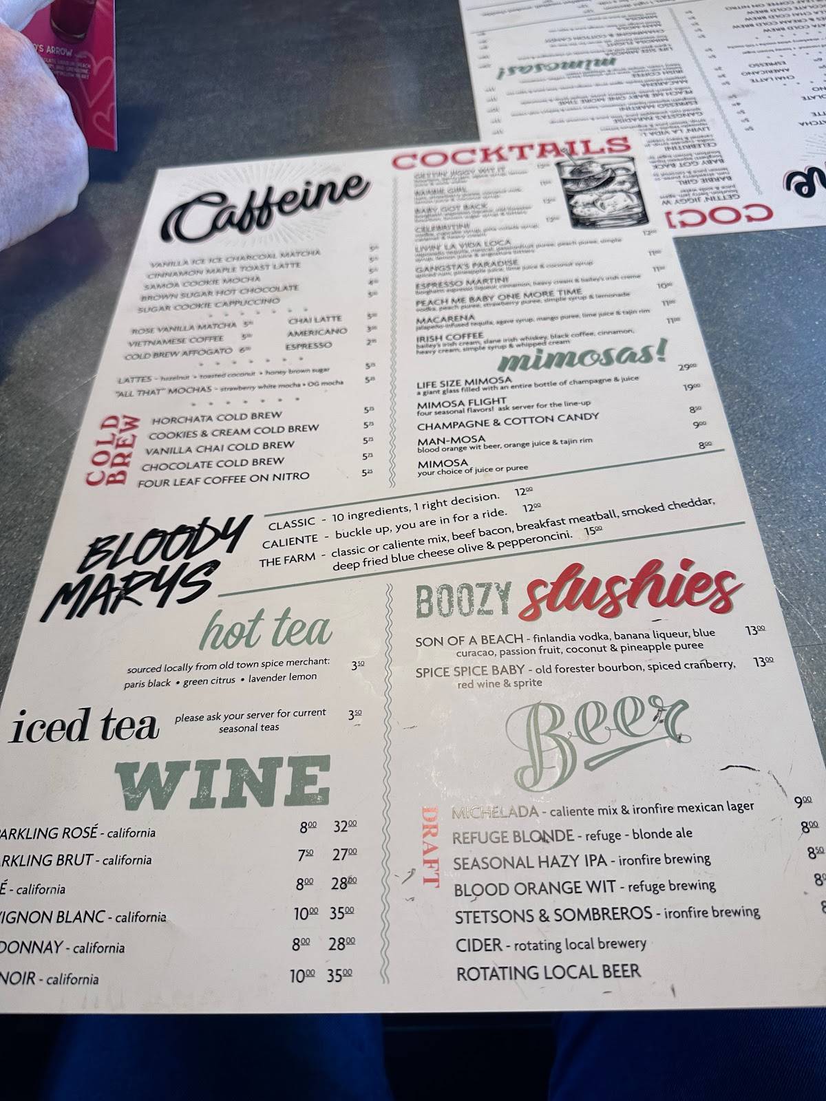 Menu at Toast Murrieta cafe, Murrieta