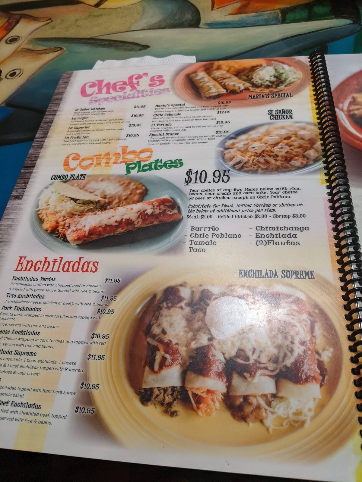 Menu at Si Señor Mexican Bar & Grill, Arnold