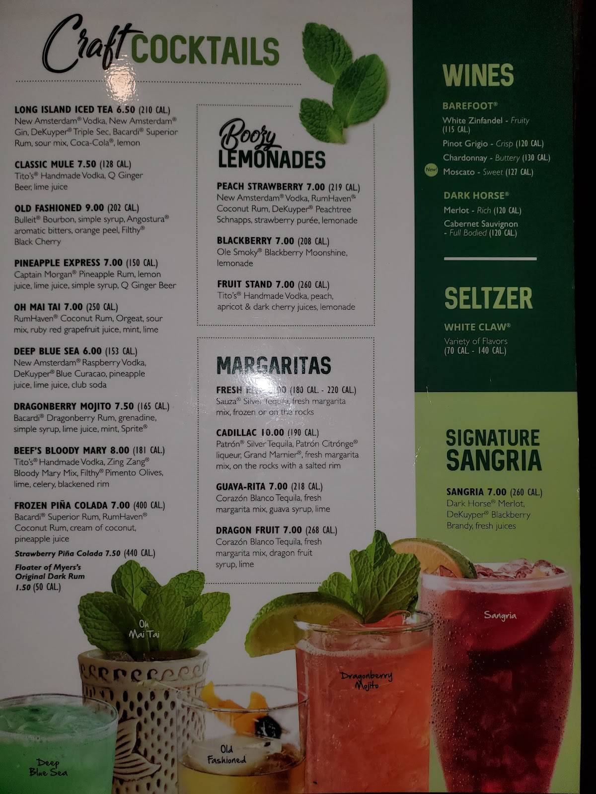 Menu at Beef 'O' Brady's pub & bar, Wooster