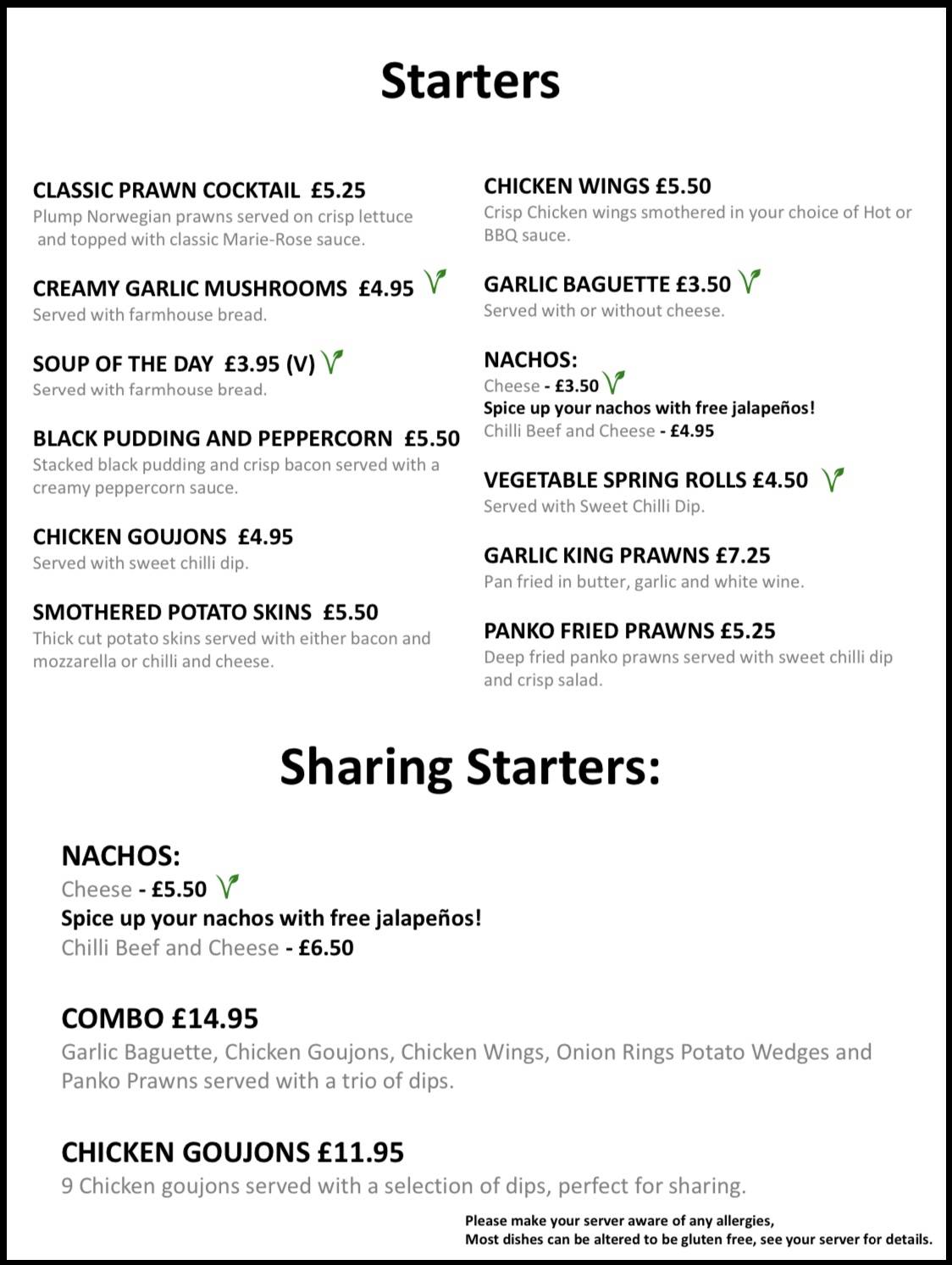 Pollards inn bishop auckland christmas menu