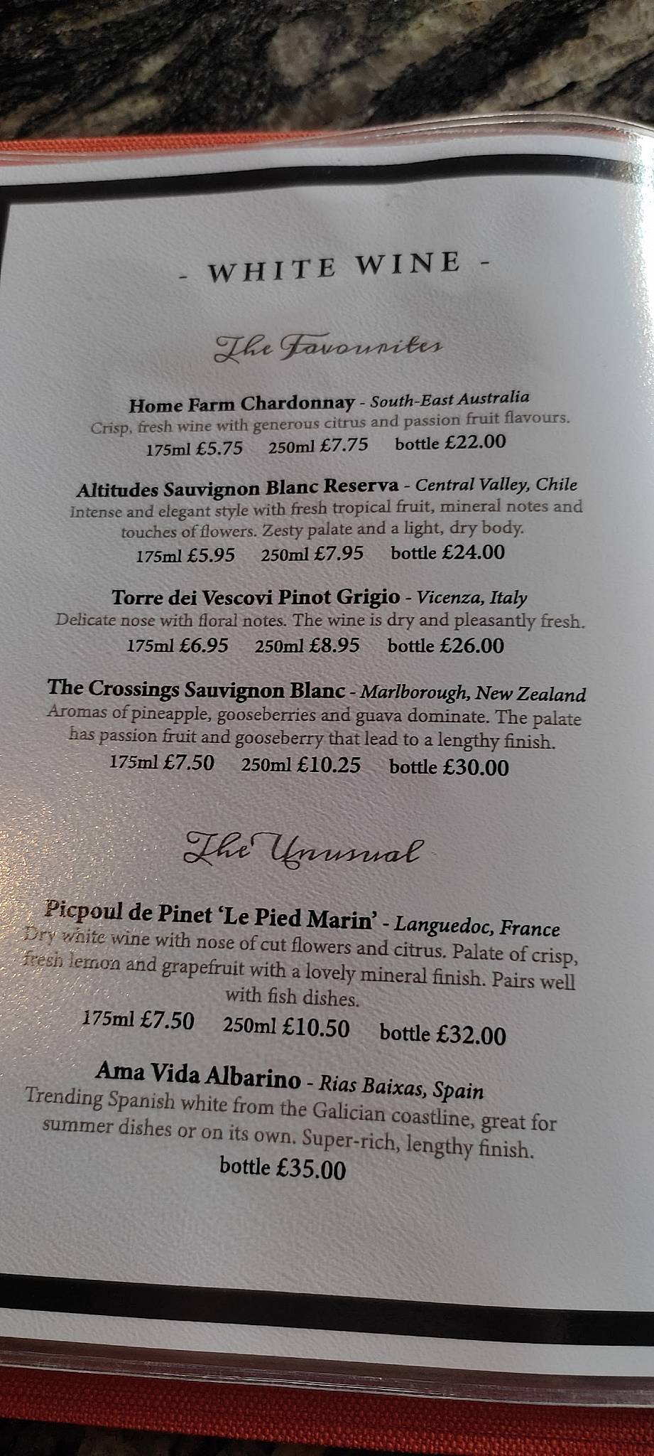 Menu at Brown Sugar pub & bar, Windermere