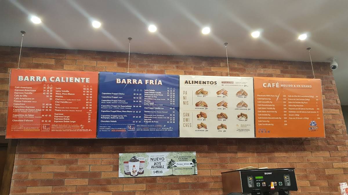 Carta de Café La Flor De Córdoba, Guadalajara, Plaza Punto Laurel