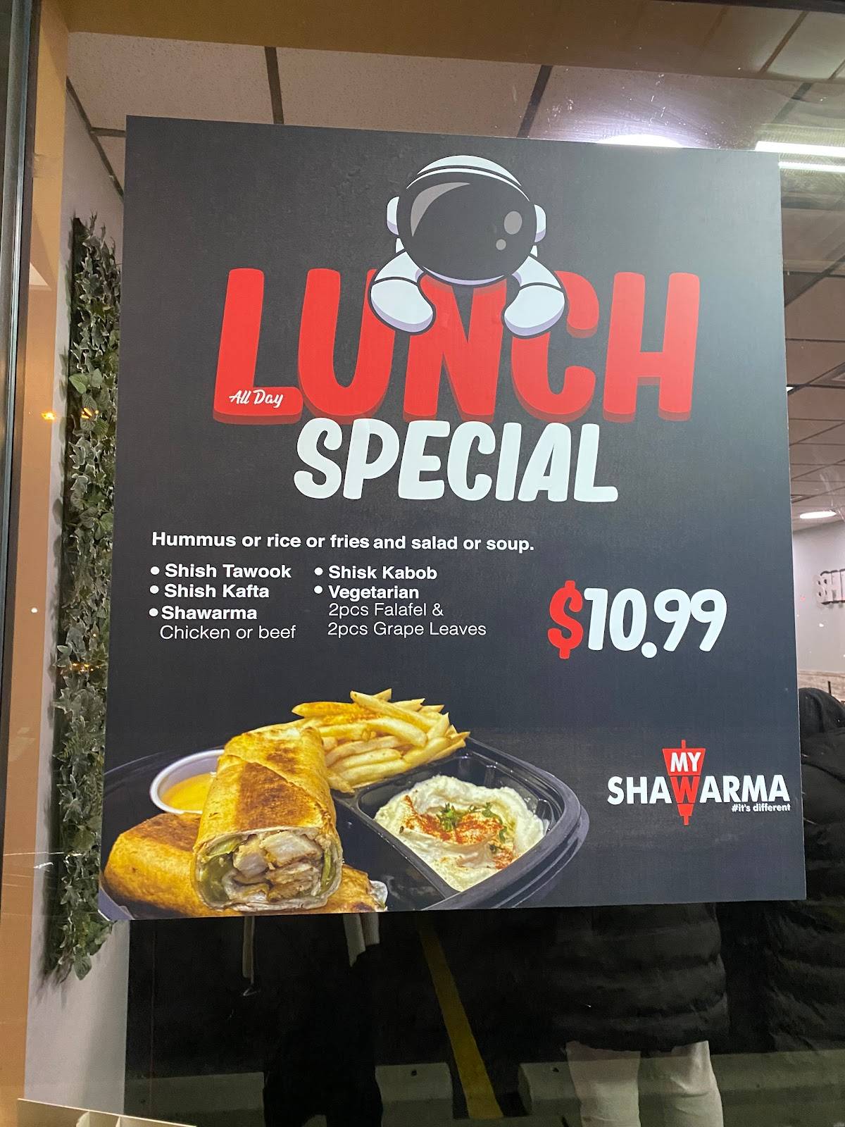 Menu at Canton Pita by My Shawarma Restaurant, Canton