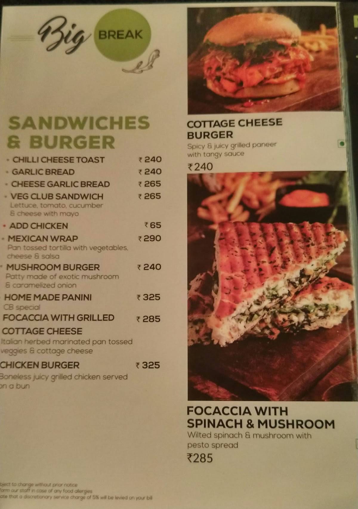 Menu at Chai Break Cafe & Bar Jamshedpur, Jamshedpur, 3rd floor
