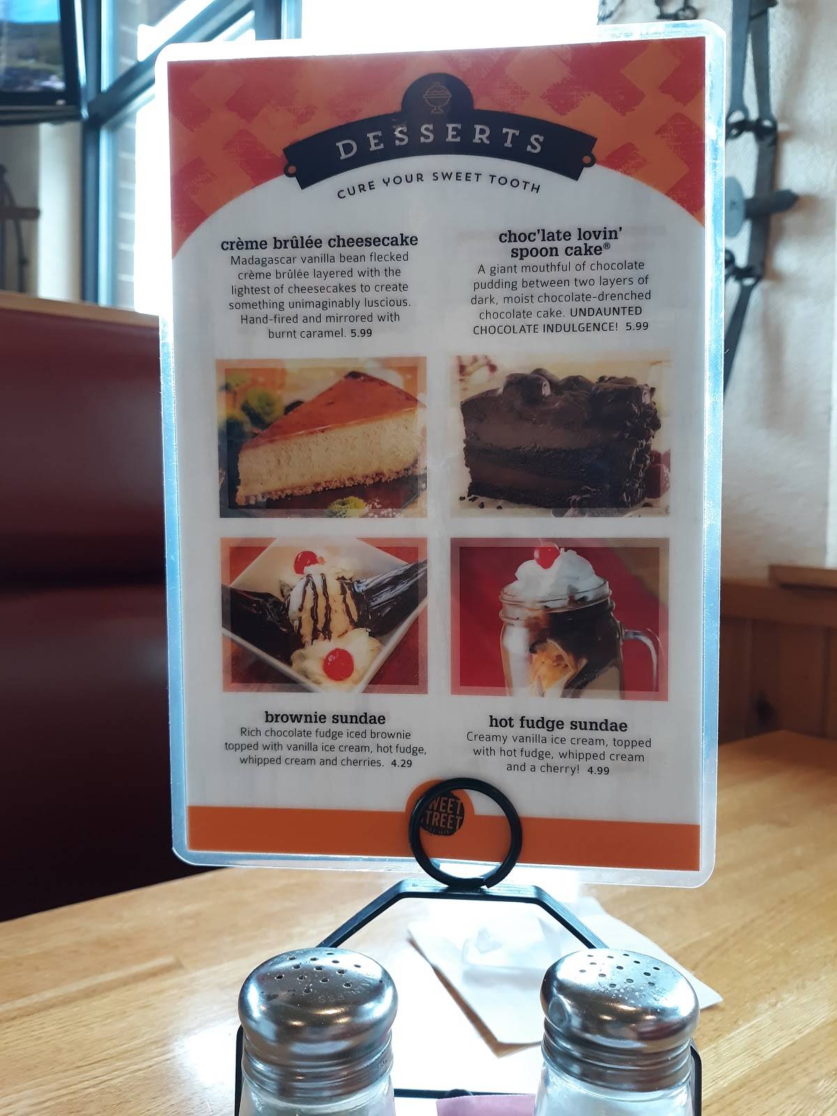 Menu at Charcoal Grill restaurant, Grafton