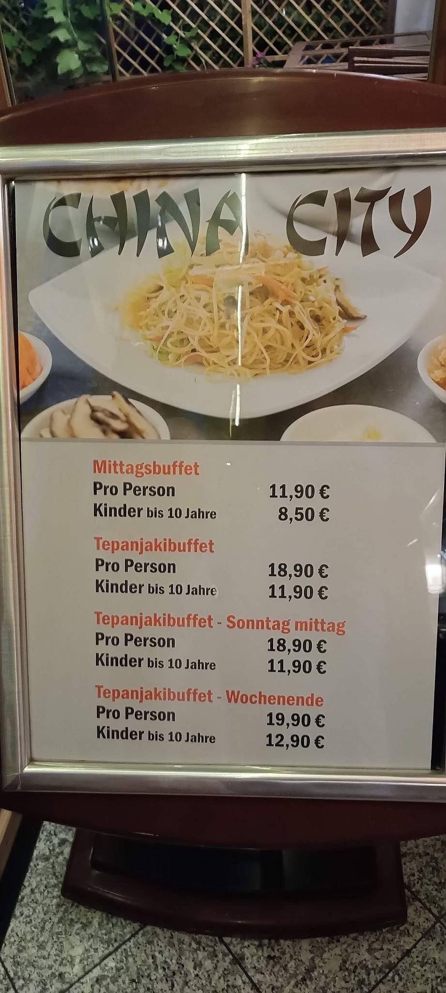 China City Landshut Speisekarte von China City - Landshut restaurant, Landshut