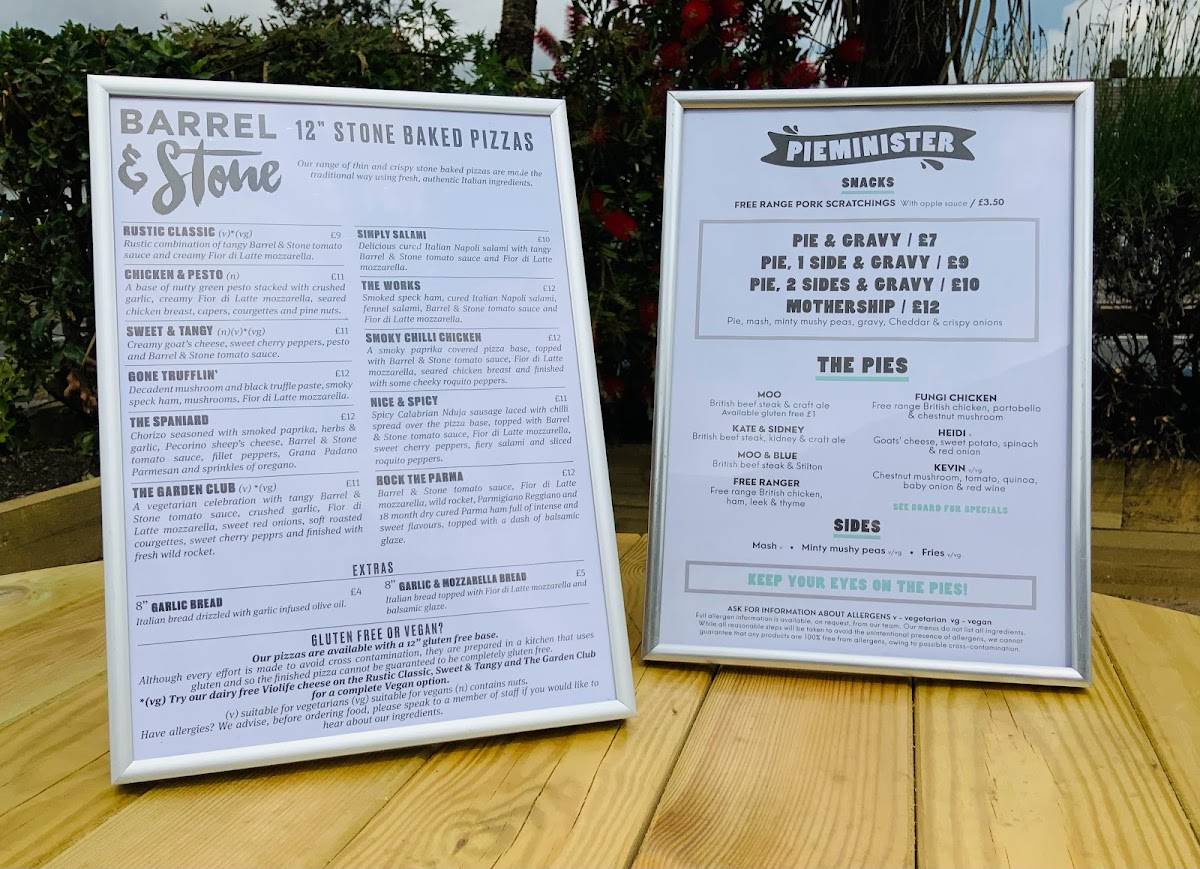 Menu at Dairy Maid Aylesbury pub & bar, Aylesbury
