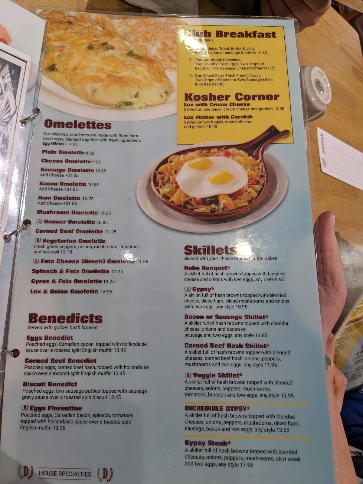 Menu at Dapper's West Family Restaurant, Addison