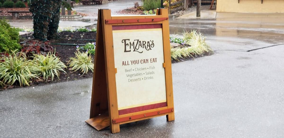 Menu at Emzara's Kitchen restaurant, Williamstown, 1 Ark Encounter Dr
