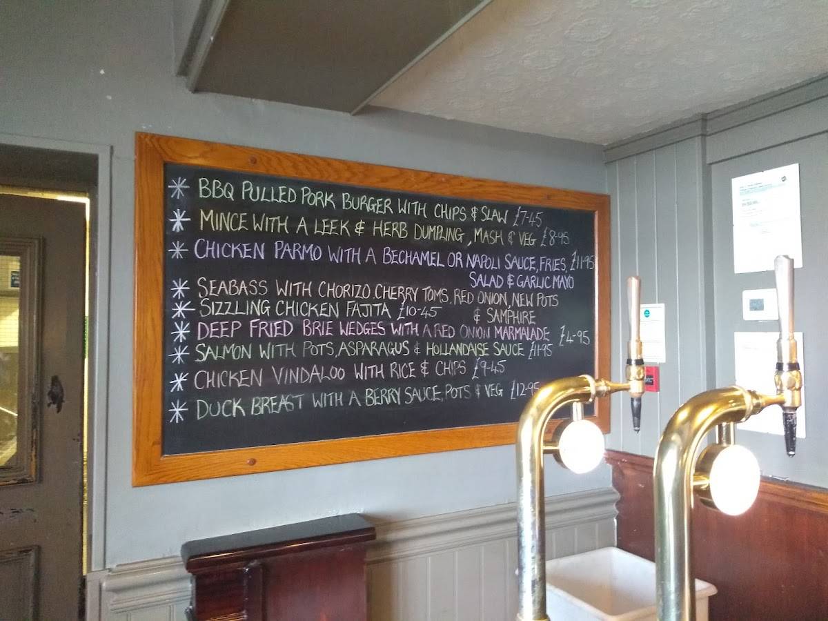 Menu at Engine Room pub & bar, Gateshead