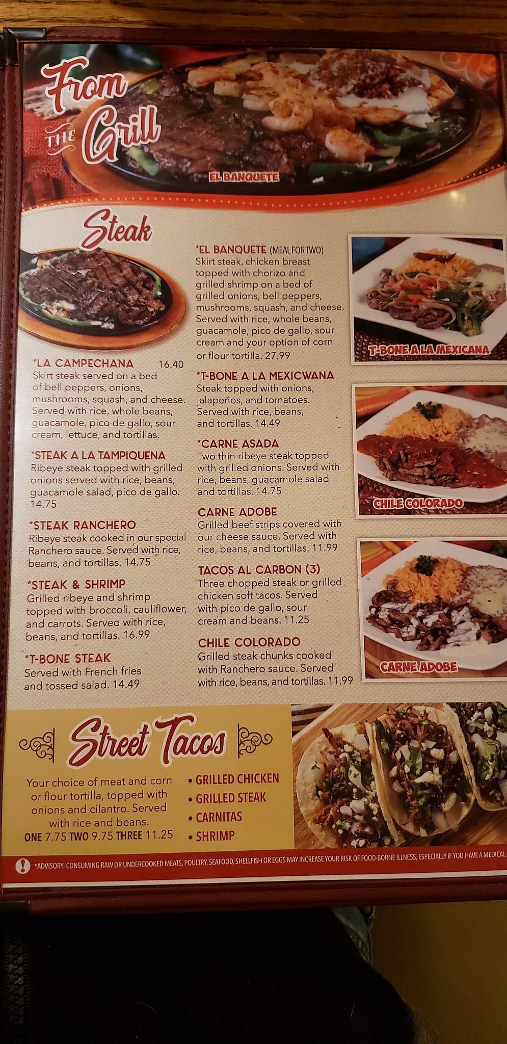 Menu at El Patio Mexican Grill & Cantina restaurant, Enid