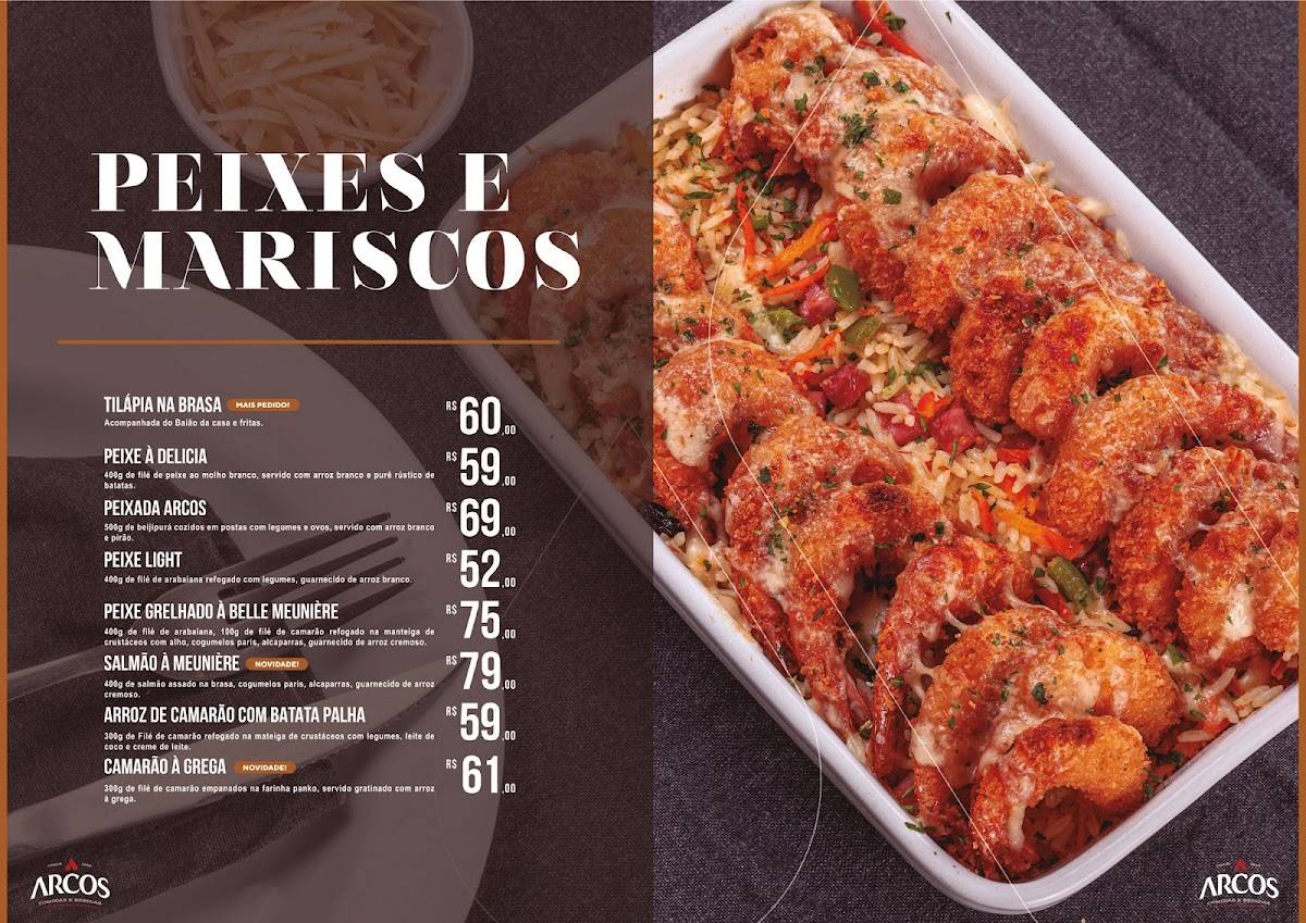 Menu em Arcos Comidas e Bebidas restaurante, Fortaleza