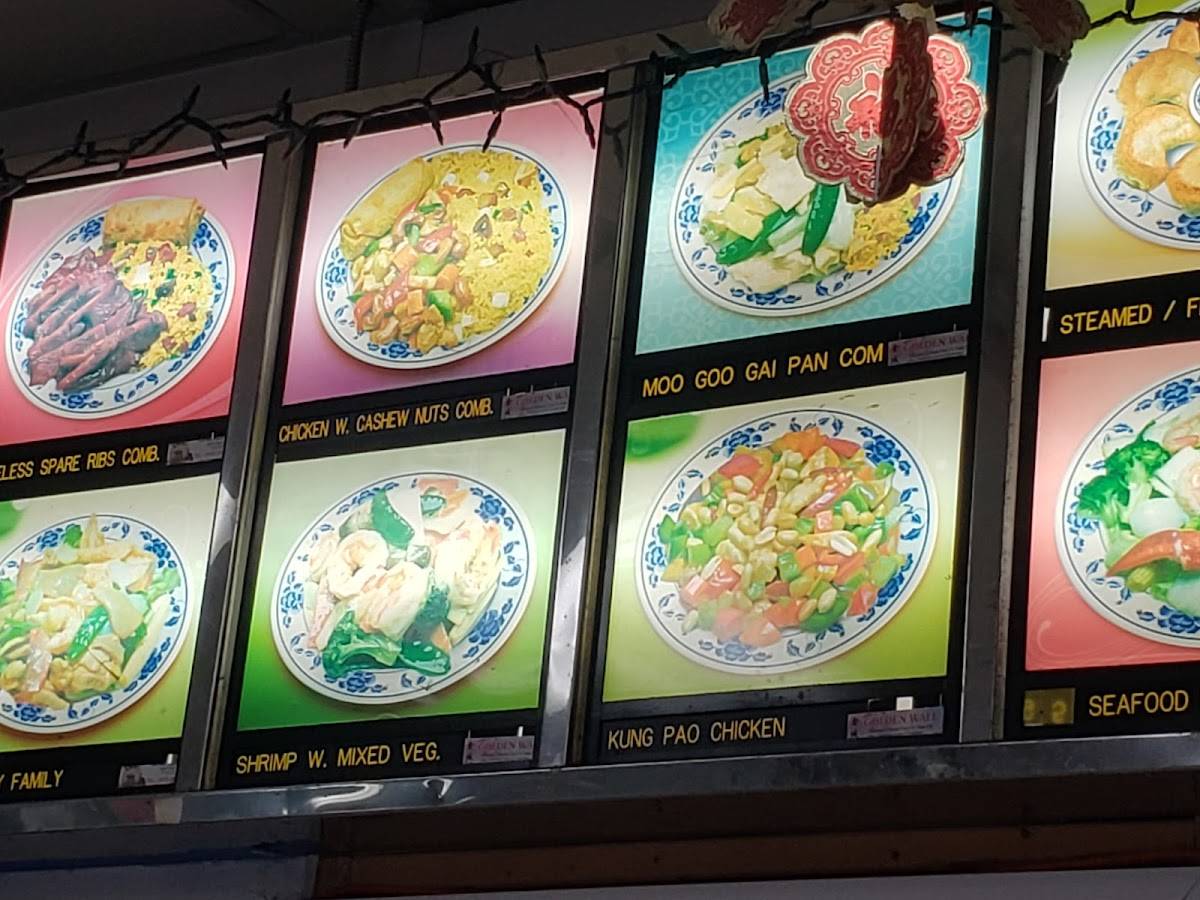 Menu at Golden Wall restaurant, North East