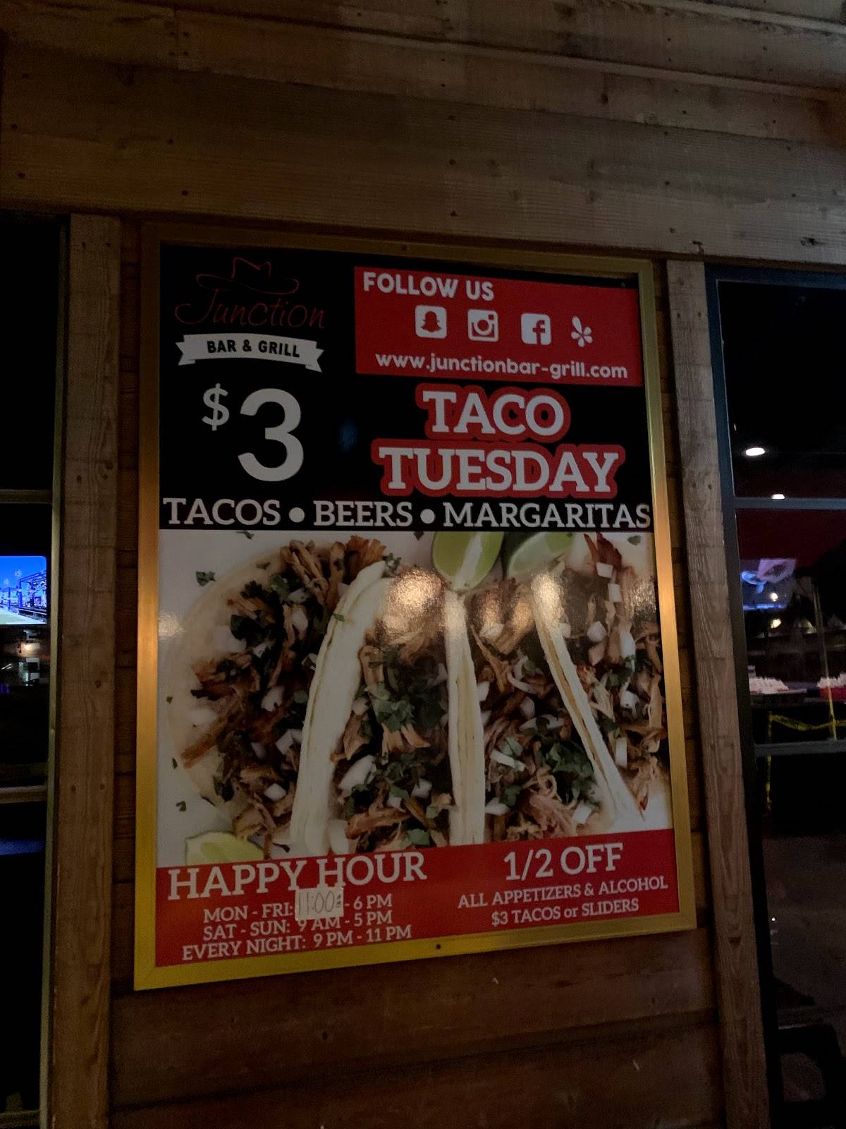 Menu at Junction Bar & Grill, El Cajon, 777 Jamacha Rd