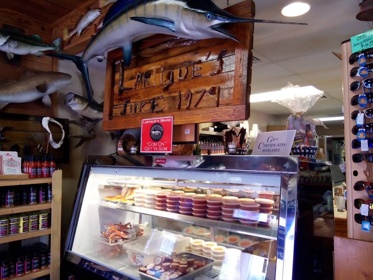 Menu at Lartigue's Original Fresh Seafood Market restaurant, Orange Beach
