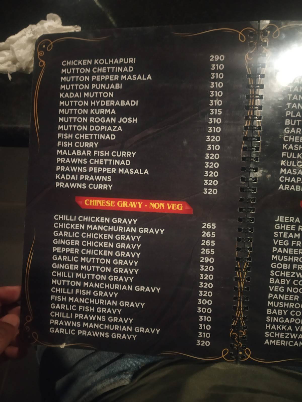 Menu At Arabian Garden Seafood Restaurant Madurantakam