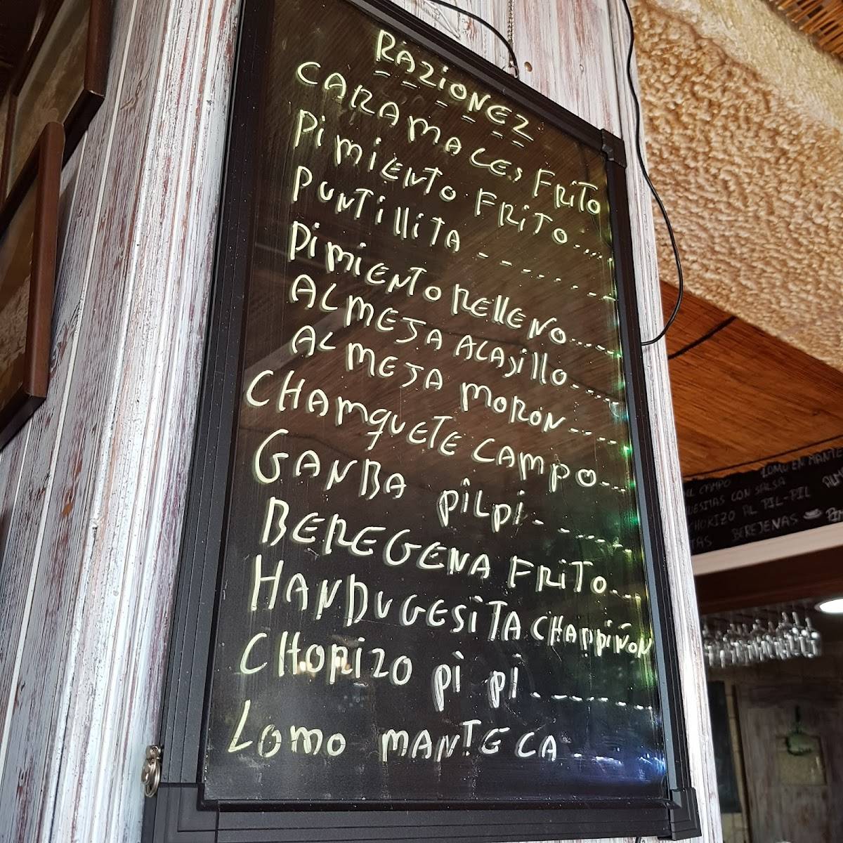 Menu at Rte. El Niño pub & bar, Mijas