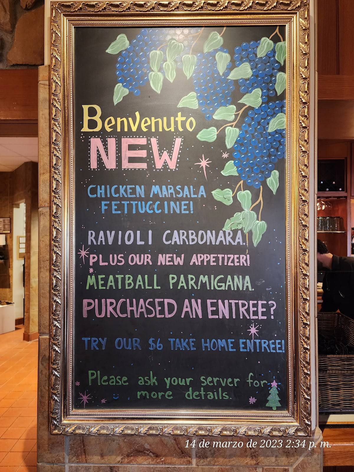 Menu at Olive Garden Italian Restaurant, Nampa