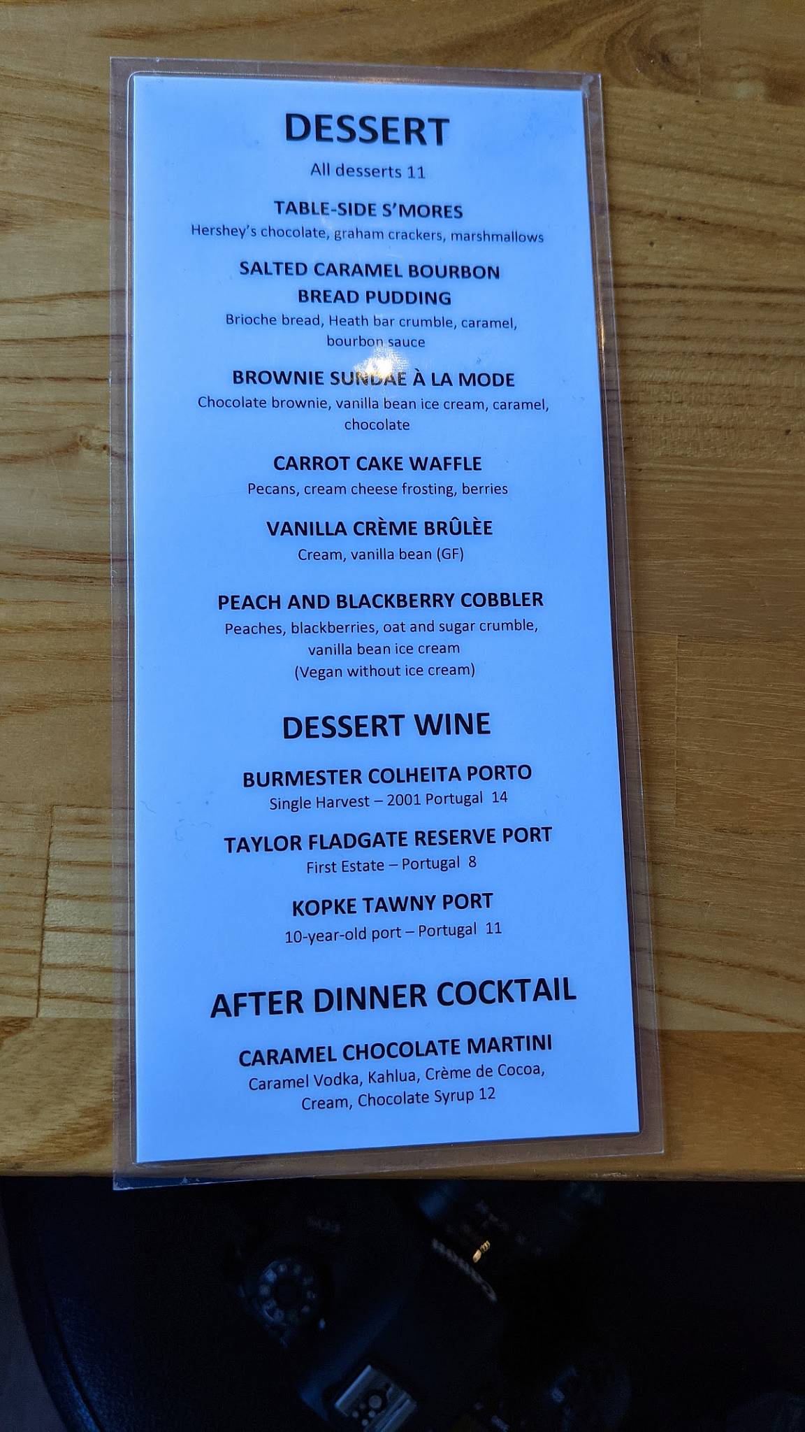 Menu at Clearwater Restaurant, Newport