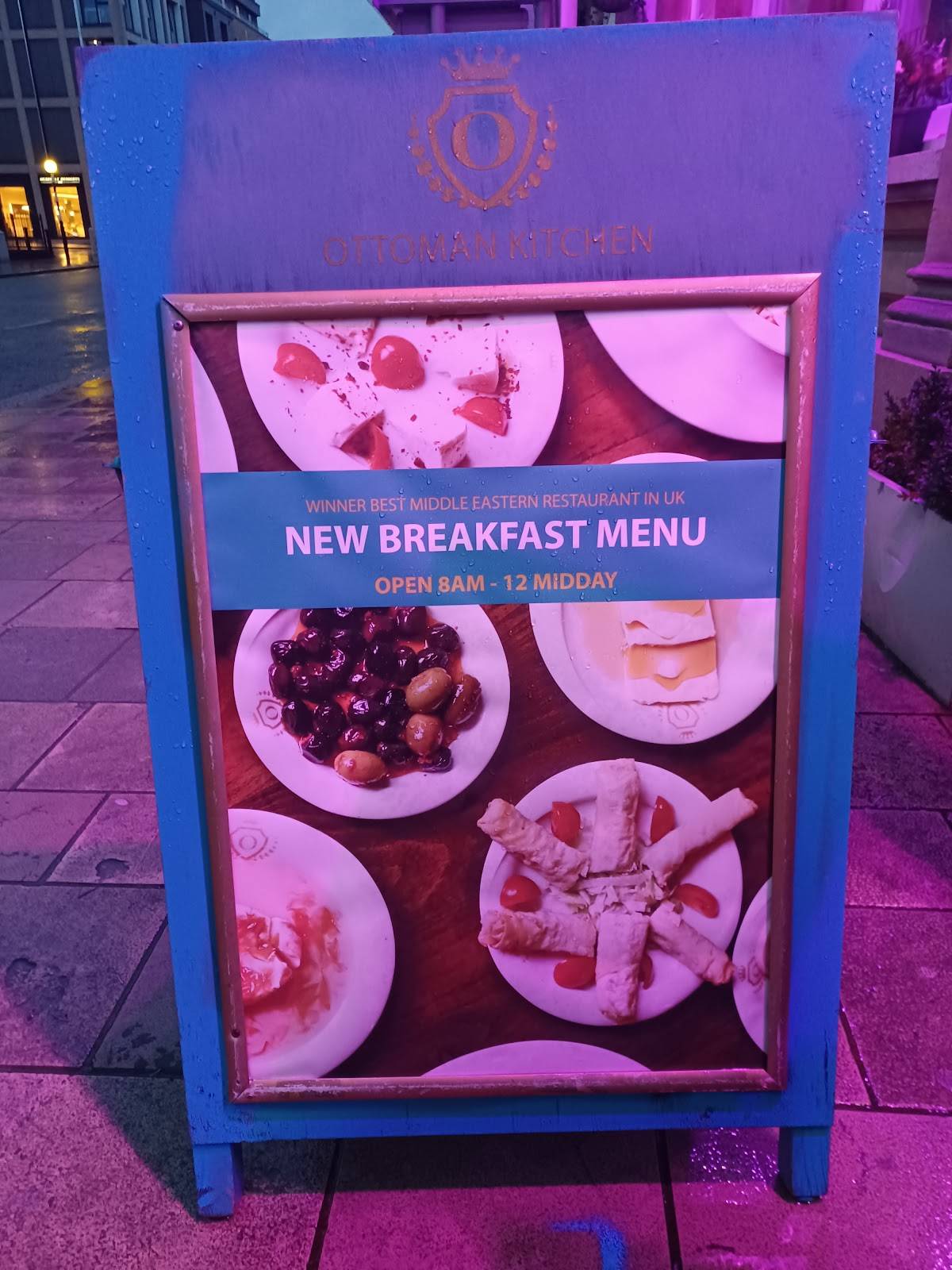 Menu at Ottoman Kitchen Turkish Restaurant, Southampton