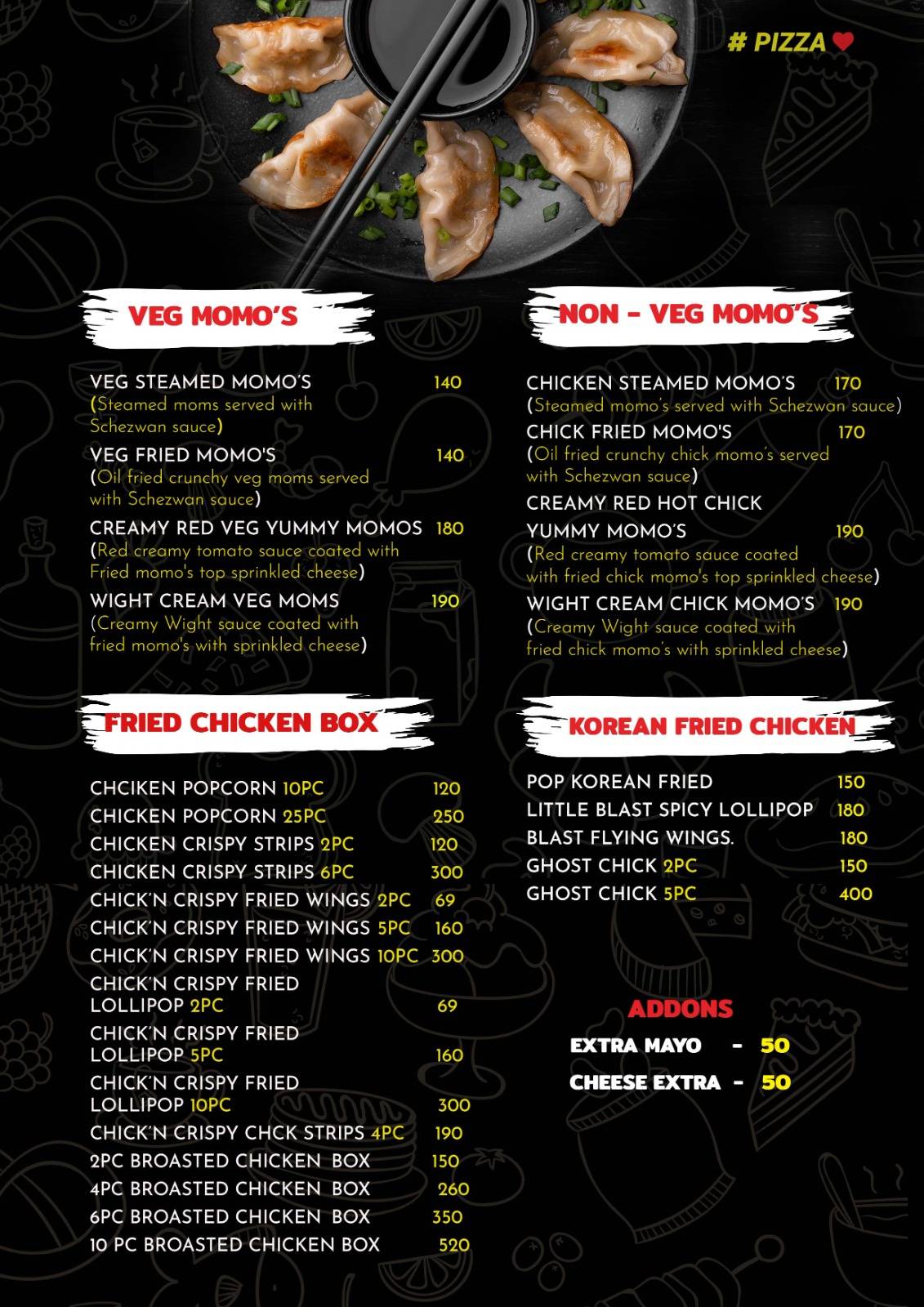 Menu at PIZZA LOVE, Coimbatore