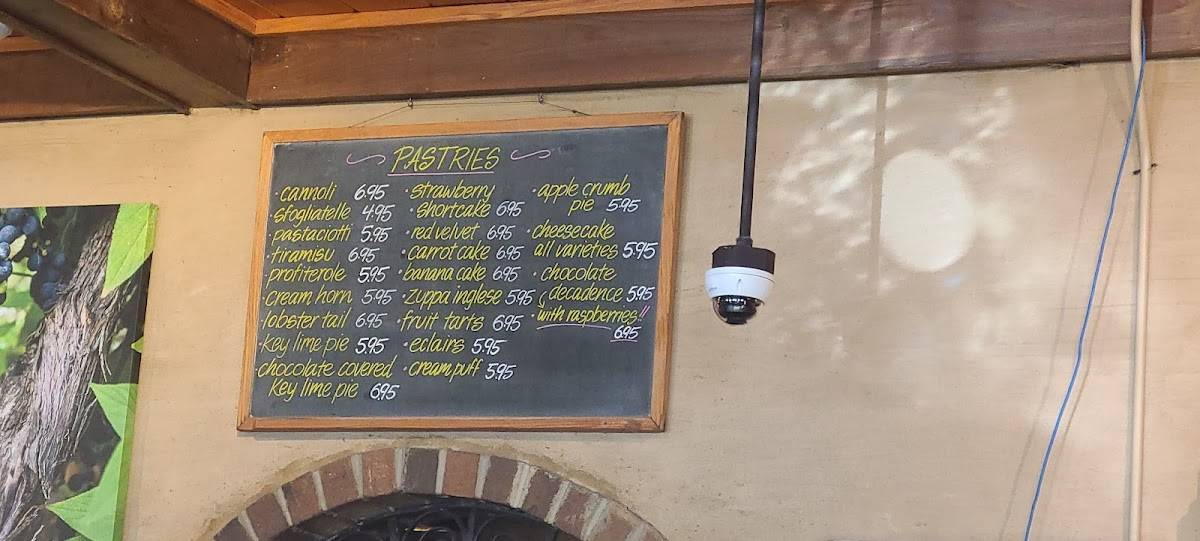 Menu at Landolfi's Italian Bakery, Pawleys Island