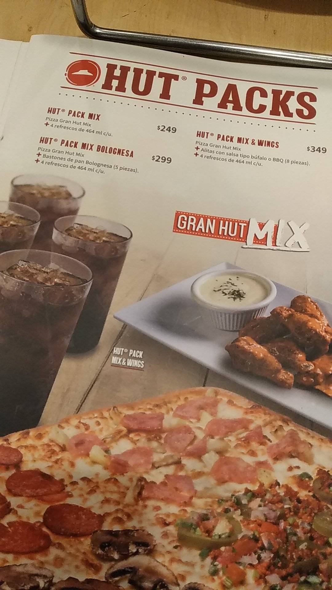 Carta del restaurante Pizza Hut, Ecatepec, Multiplaza Aragón
