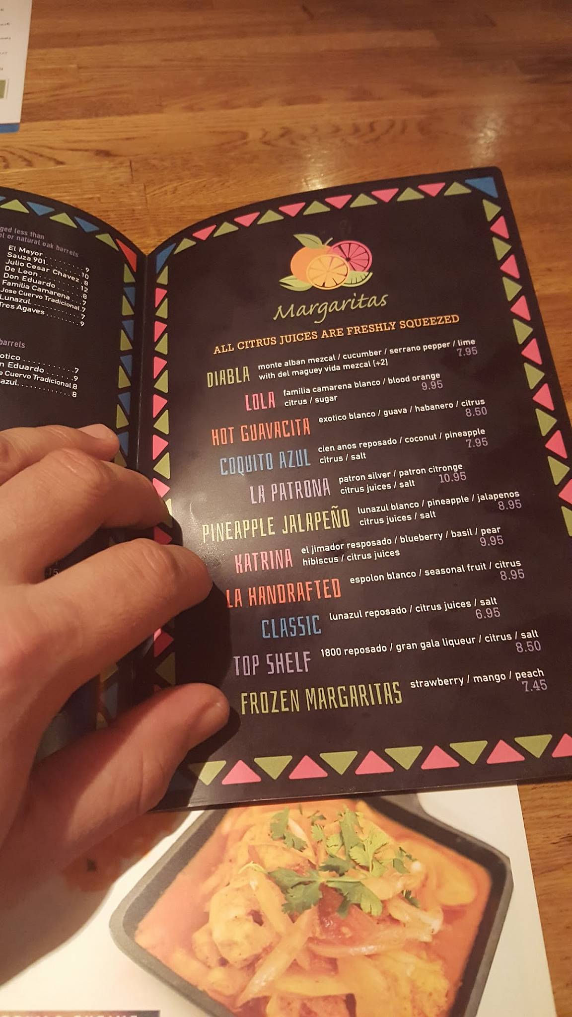 Menu at La Rancherita Mexican Restaurant, Raleigh, Six Forks Rd