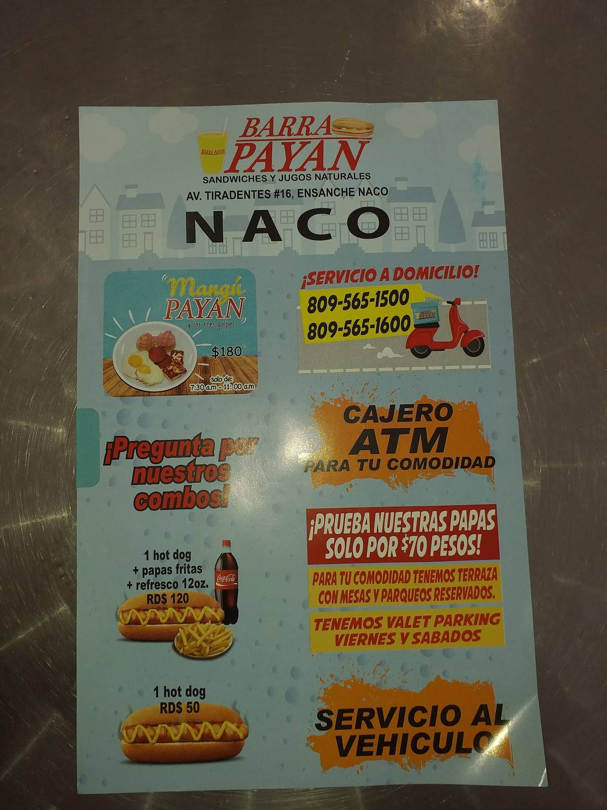 Carta de Barra Payán, Santo Domingo, Av. Tiradentes 16
