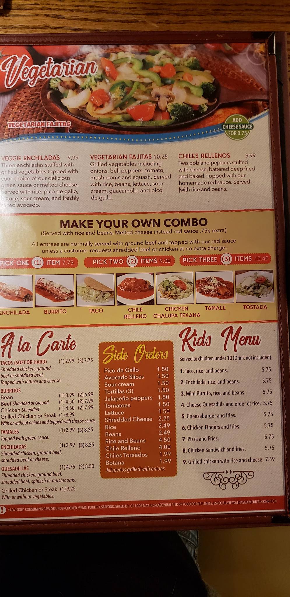 Menu at El Patio Mexican Grill & Cantina restaurant, Enid