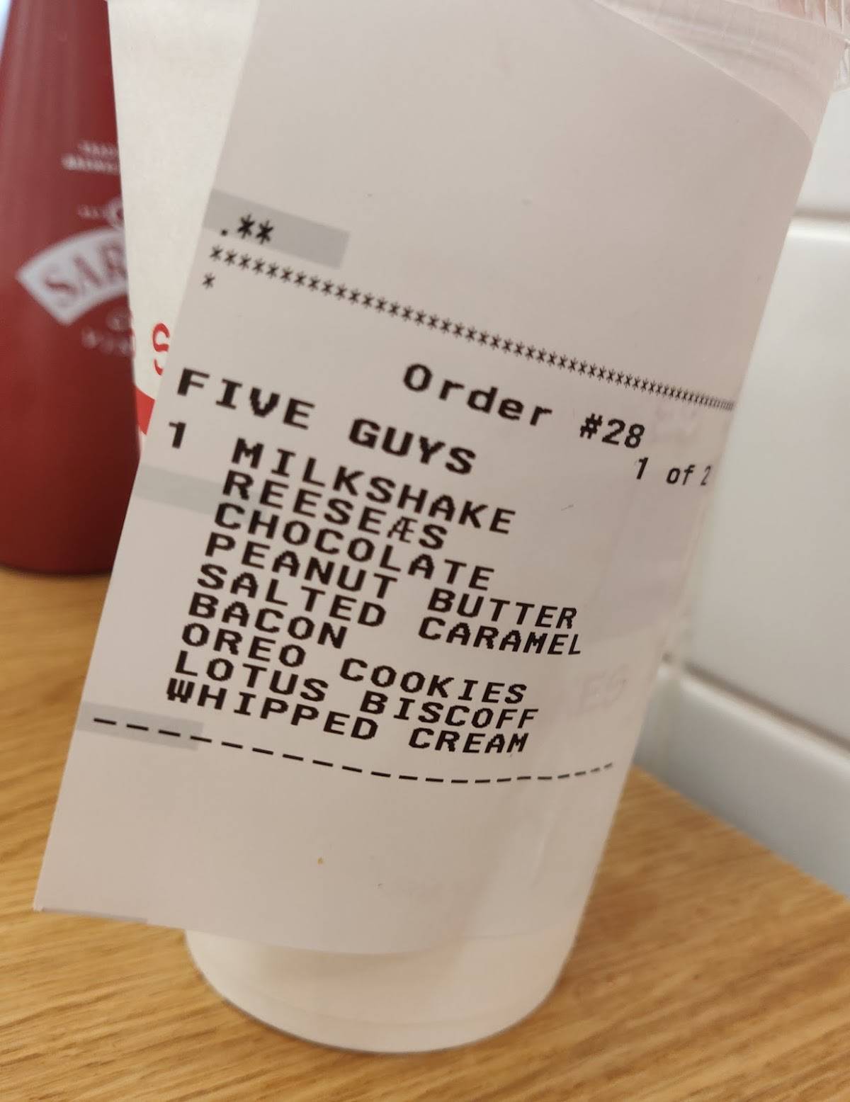 Menu at Five Guys Queensway restaurant, London