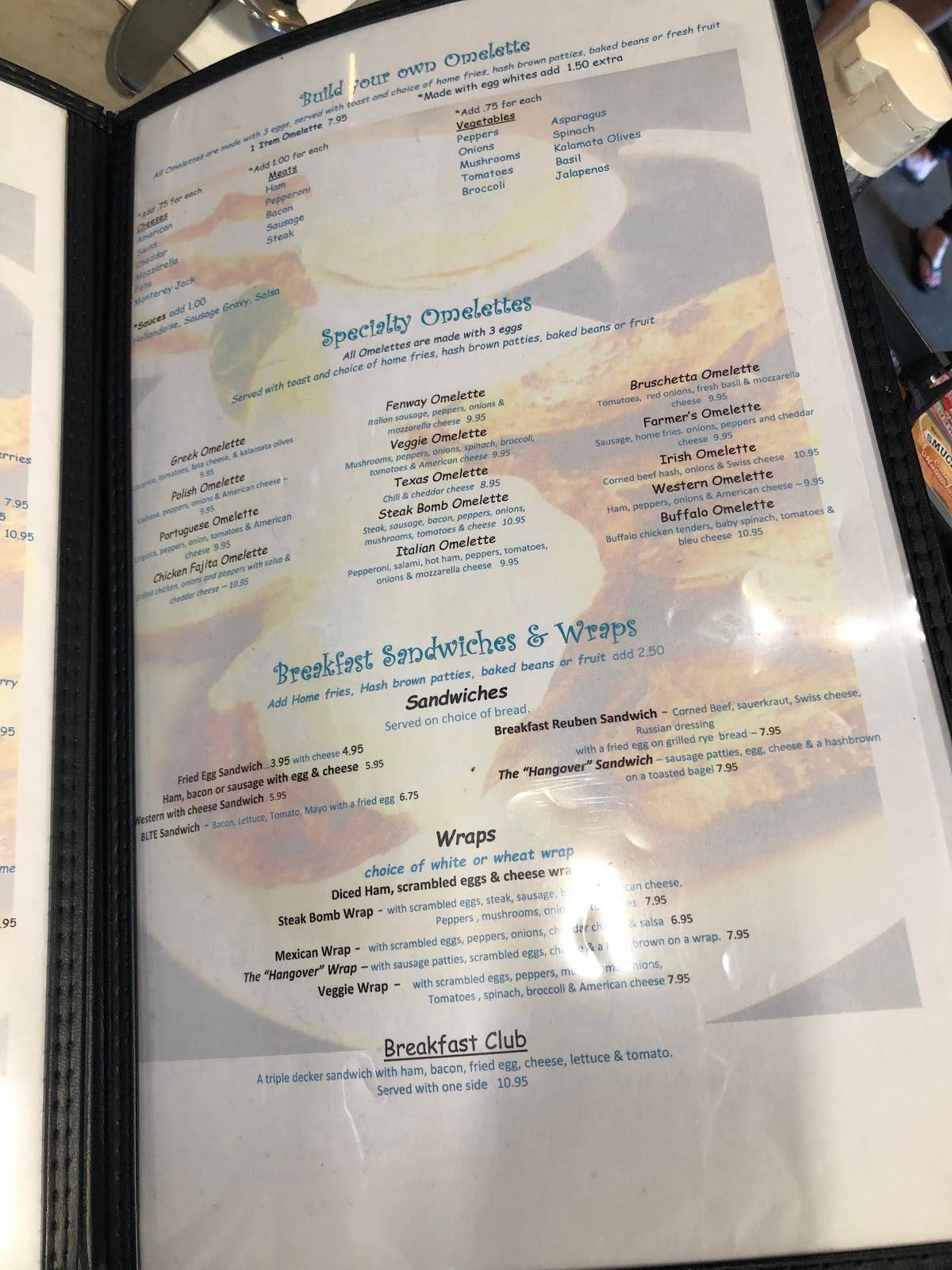 Menu at Jimmy K's Diner restaurant, Haverhill, 83 Plaistow Rd