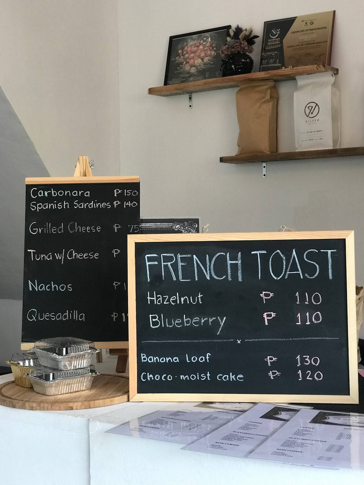 Menu at La Casa de Kapehan, Cavite City
