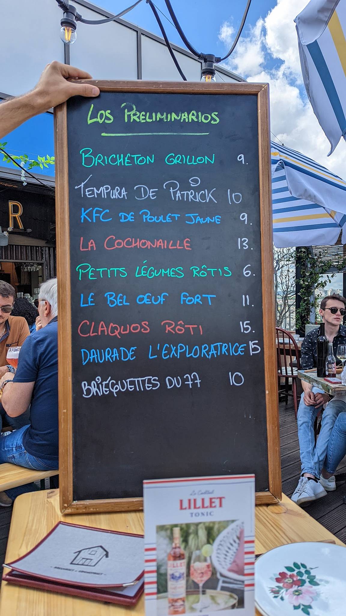 Pedzouille La Grange Menu