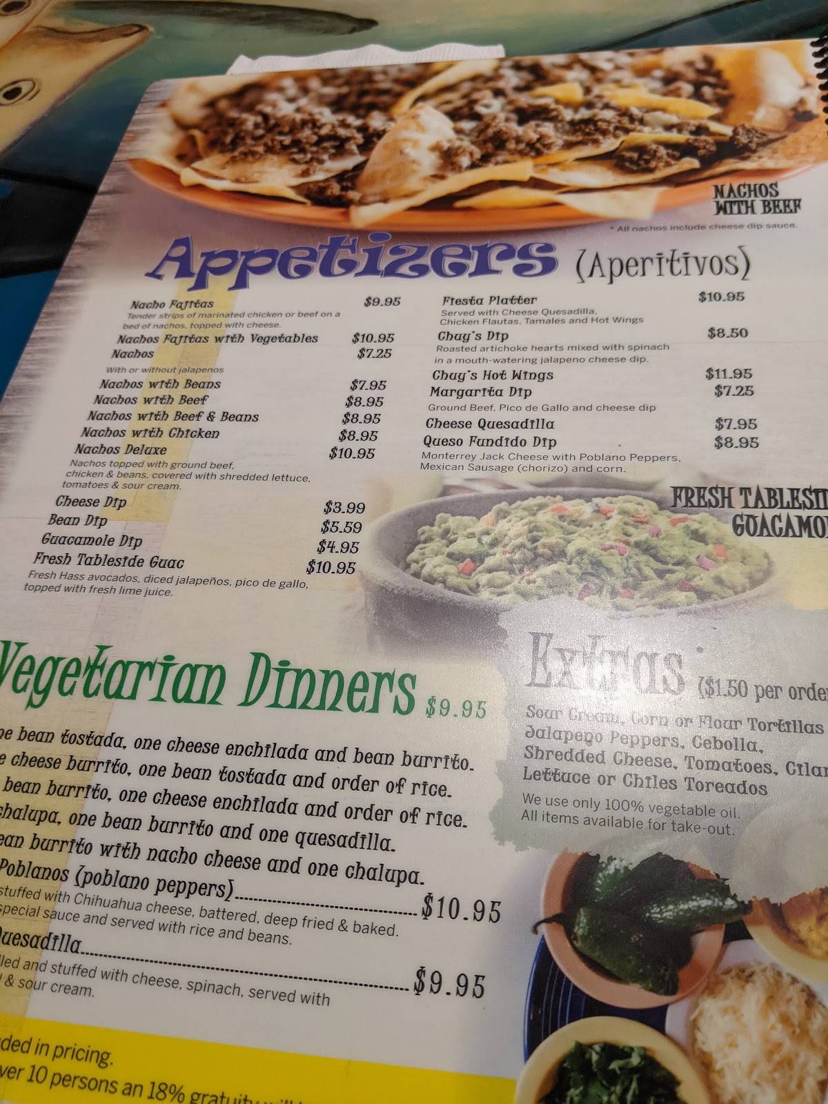 Menu at Si Señor Mexican Bar & Grill, Arnold