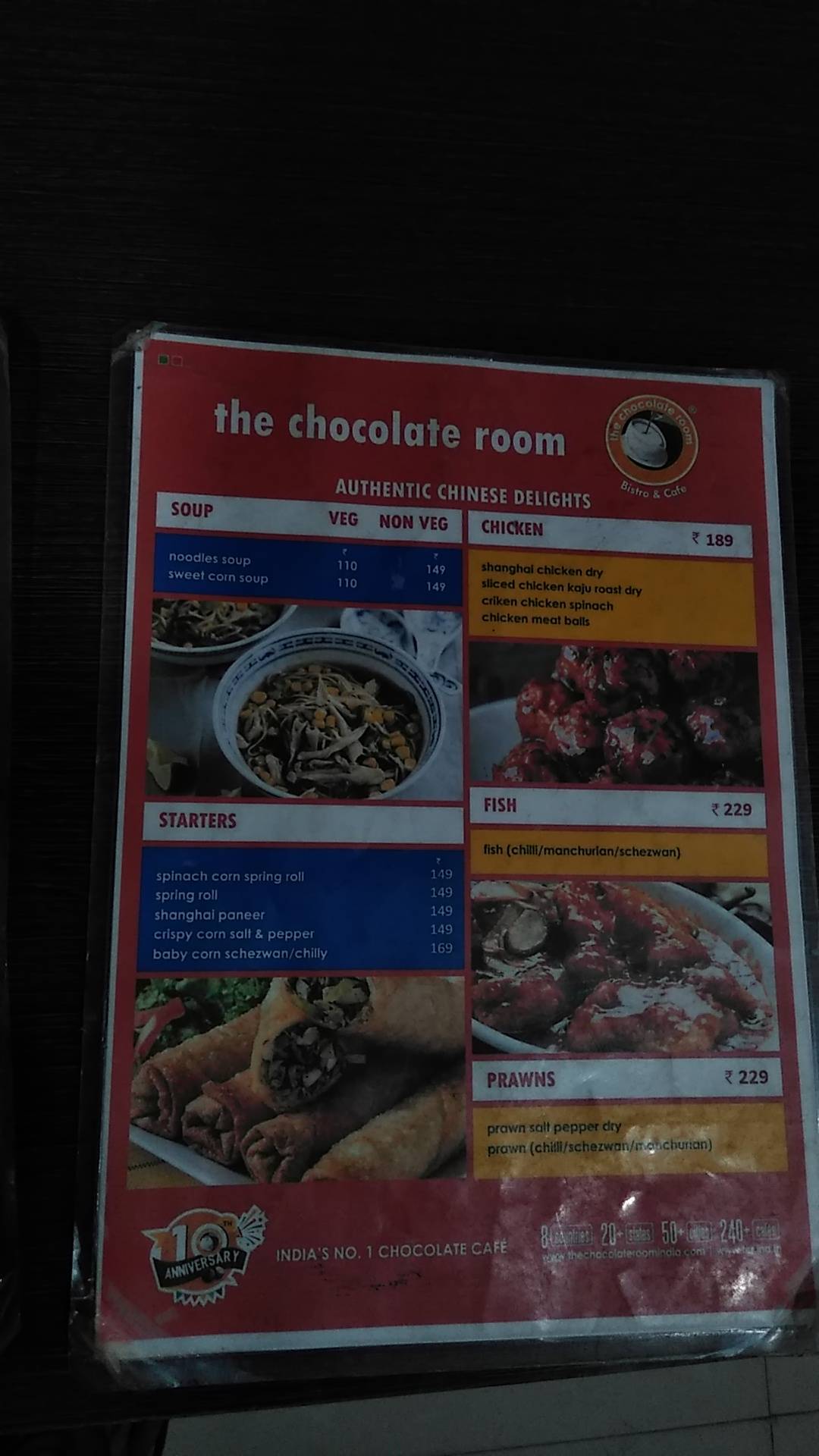 Menu at The Chocolate Room, Vijayawada, 541511B