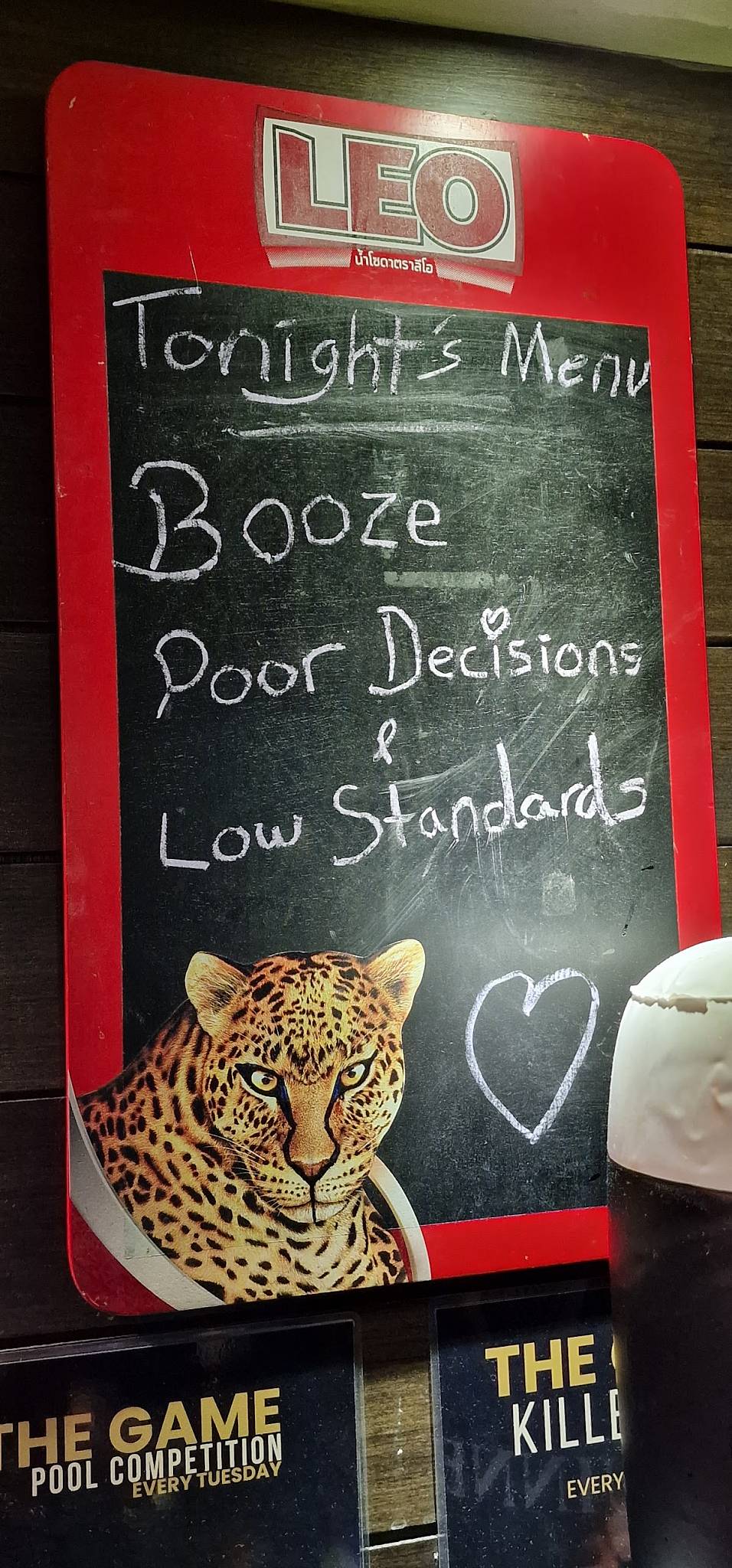 Menu at The Game American Sports Bar & Restaurant, Bangkok