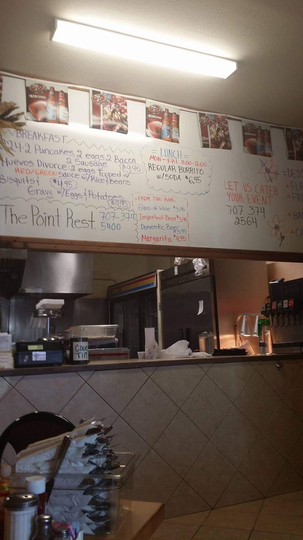 Menu at Tortilla Flats restaurant, Rio Vista