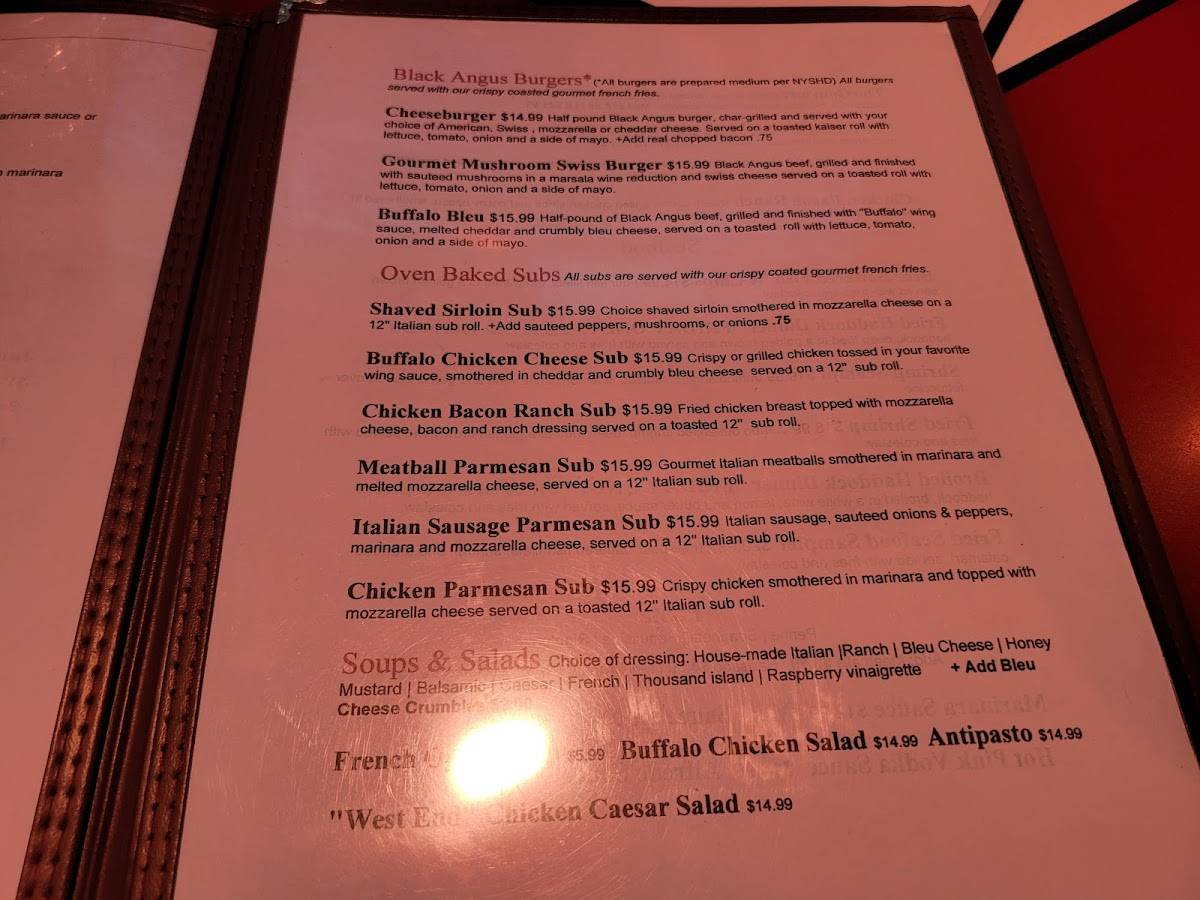 Menu at Twin Trees 57 pizzeria, Liverpool, Oswego Rd