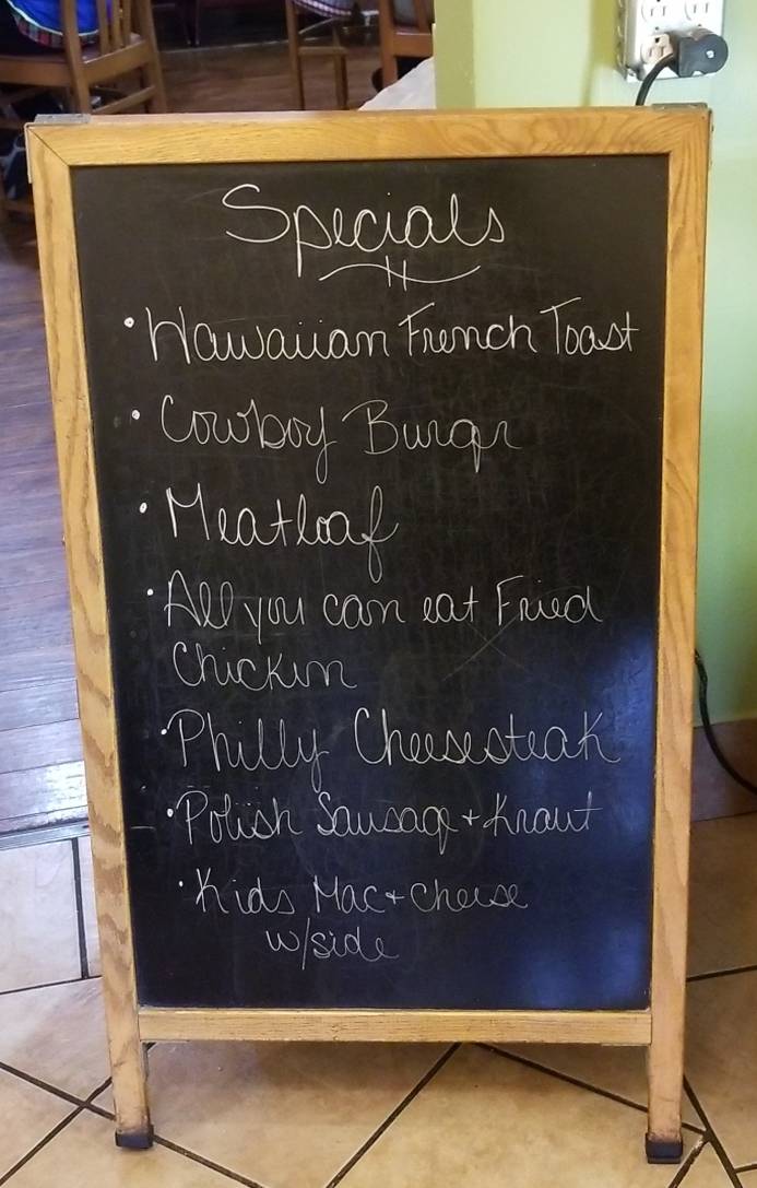 Menu at Uncle Linny's Restaurant, Granite City