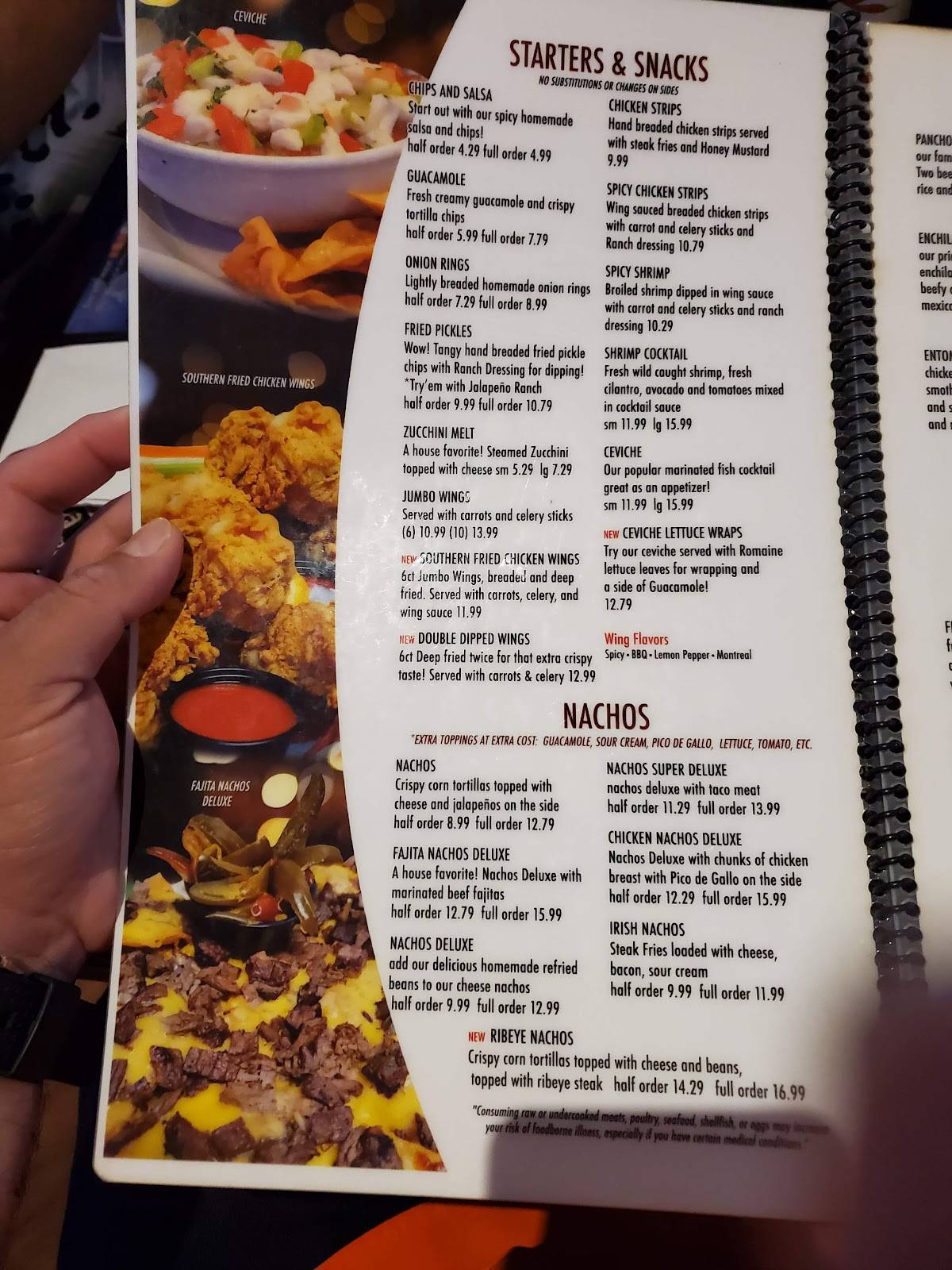 Menu at Vermillion Restaurant and Watering Hole, Brownsville