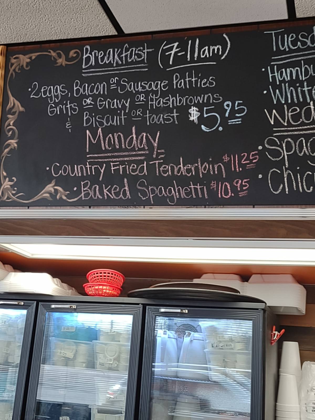 Menu at ZOE'S FAMILY RESTAURANT, Winston-Salem