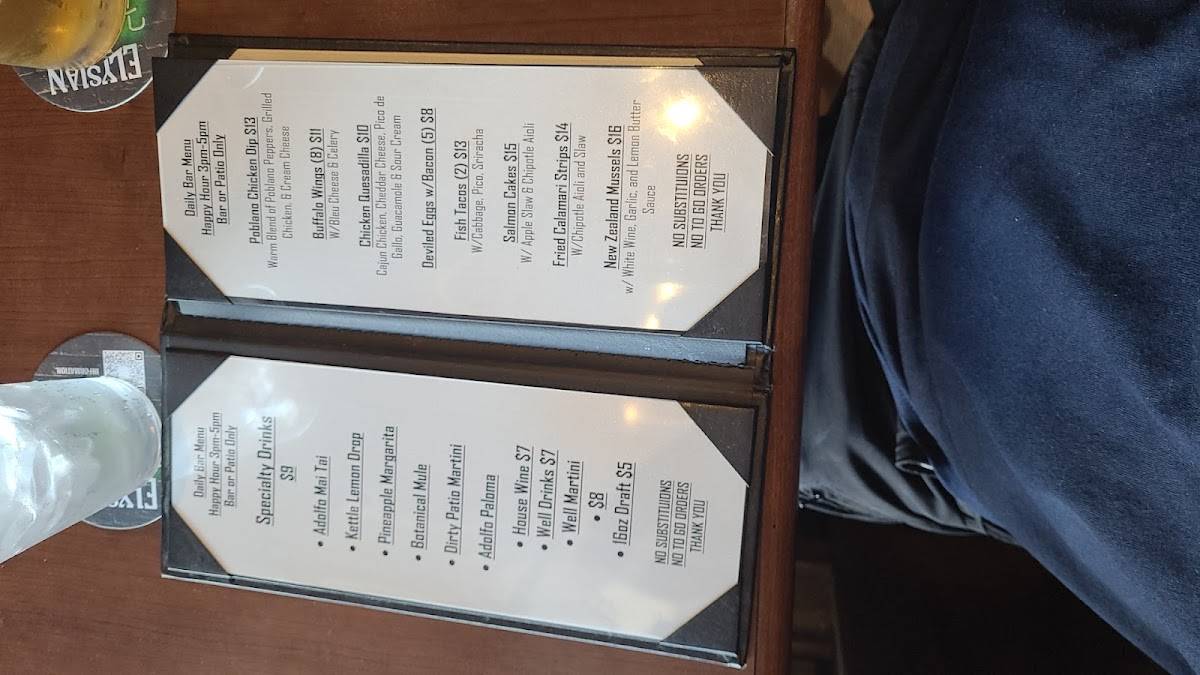 Menu at Adolfo Grill & Daily Bar, Camarillo