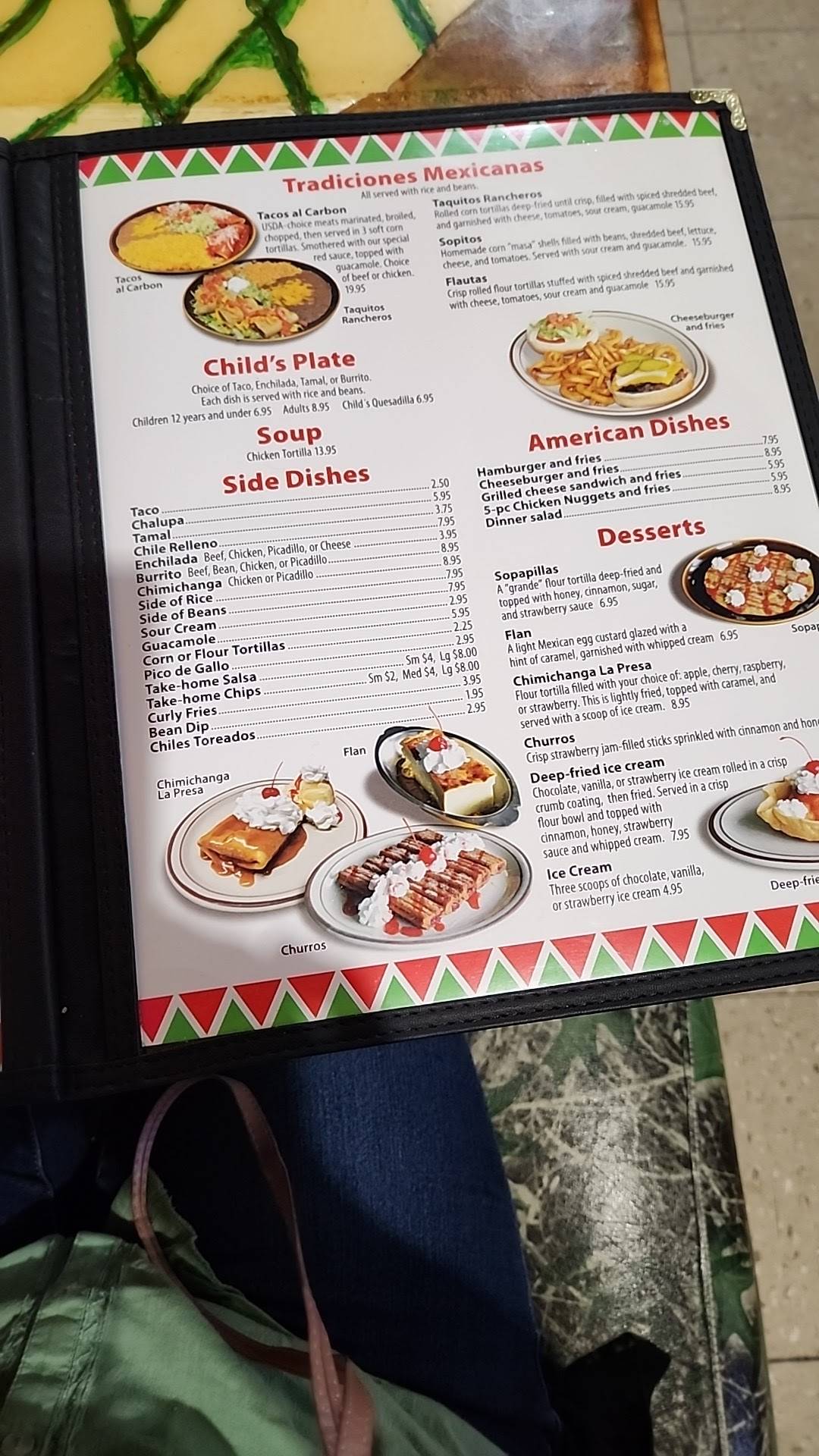 Menu at La Presa Mexican Restaurant Airway Heights, Airway Heights